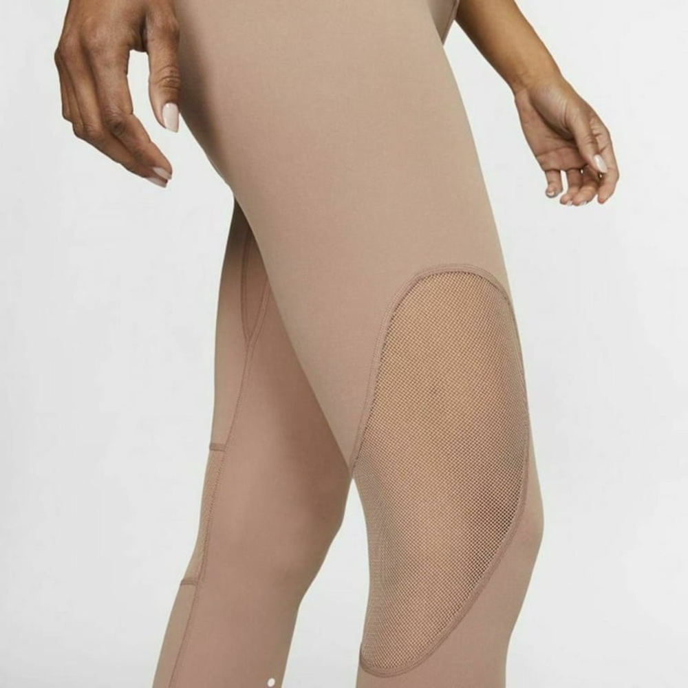 NIKE Speed Icon Clash in Desert Dust 7/8 Running Legging Women's Size M - Picture 4 of 16